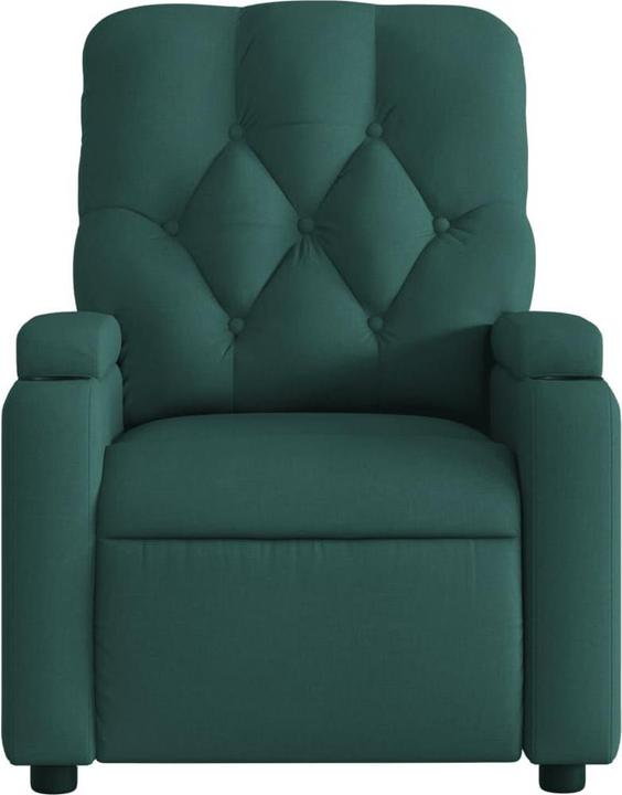 Immagine prodotto VidaXL Poltrona massaggiante in tessuto verde scuro,Colore: verde scuro,Materiale