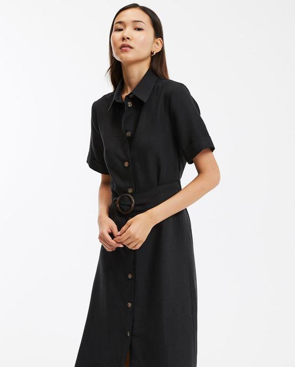 Produktbild La Redoute Collections Blusenkleid Signature OPHELIE aus Lyocell und Leinen (40)