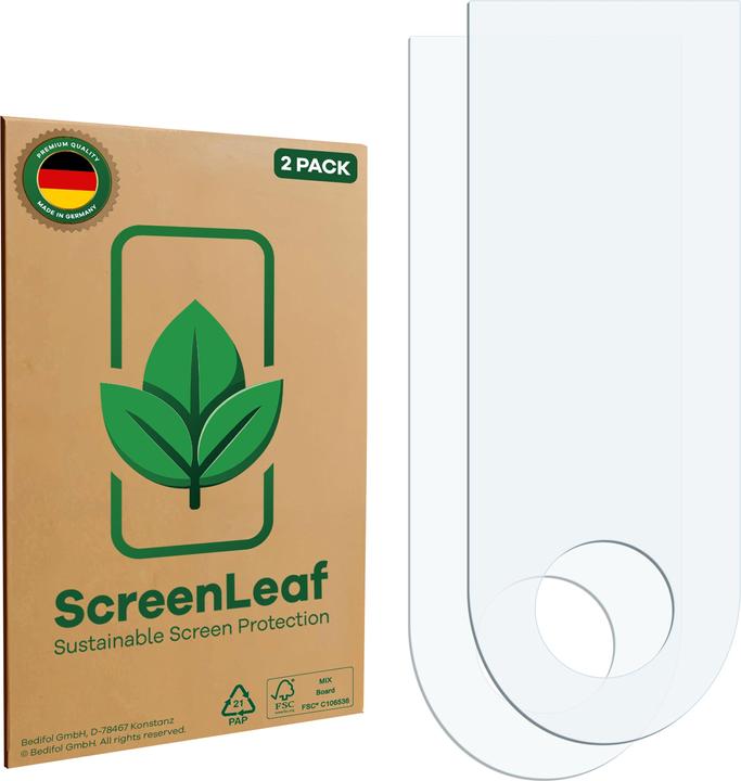 Actual product image ScreenLeaf Screen Protector sustainable Screen Protection, clear, anti-scratch