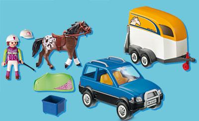 Produktbild Playmobil PKW mit Pferdeanhänger (5223)
