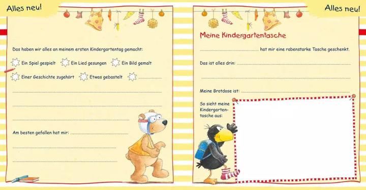 Produktbild Der kleine Rabe Socke: Mein erstes Jahr im Kindergarten (Deutsch, Annet Rudolph, 2018)