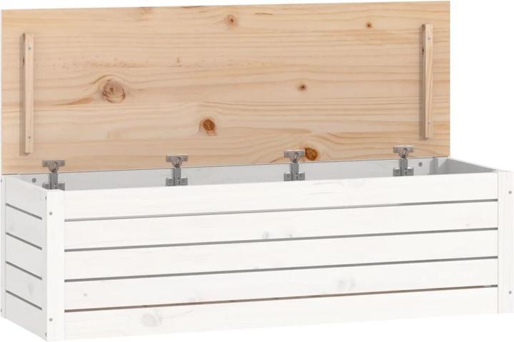 Immagine prodotto VidaXL Truhe Weiss 109x36,5x33 cm Massivholz Kiefer,Farbe