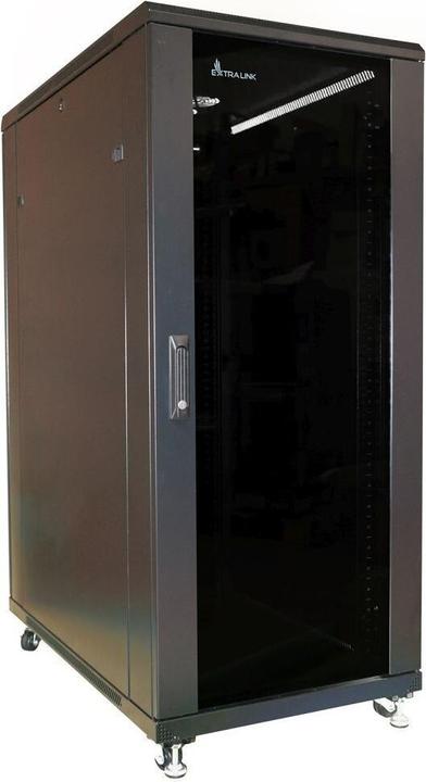 Produktbild Extralink 27U 1000mm floor cabinet black (27 HE, 19 Zoll Rack)