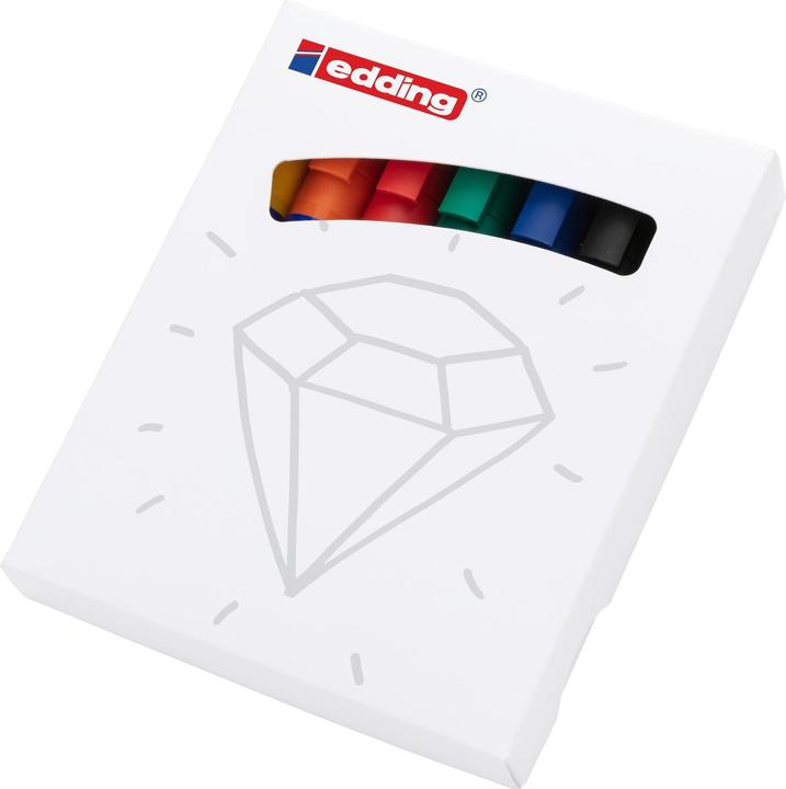 Immagine prodotto Edding Pennarello per lavagna a fogli mobili (Arancia, Giallo, Verde, Blu, Nero, Rosso, 3 mm, 7 x)