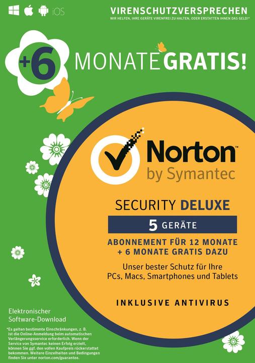 Produktbild Norton Security Deluxe - 5 Geräte 18 Monate (5 User)