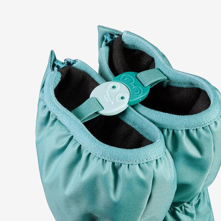 Wedze Skihandschuhe Fäustlinge Baby - 500 Lugiklip blau (2)