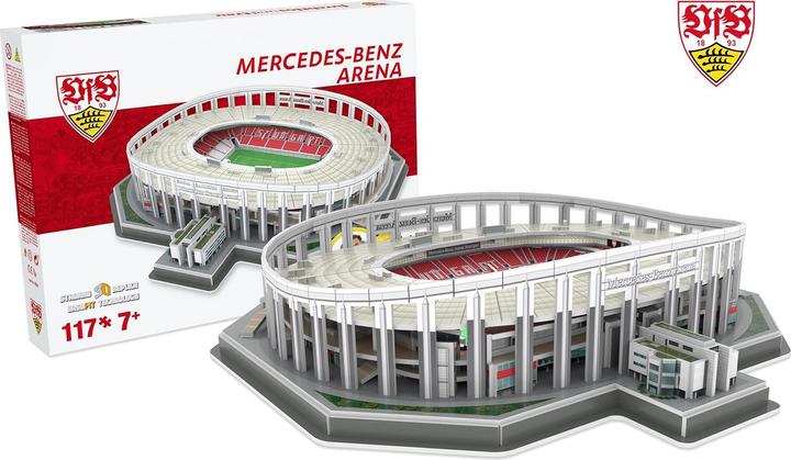 Immagine prodotto Nanostad VfB Stuttgart Stadium 3D Puzzle / VfB Stuttgart Mercedes-Benz Arena 3D Puzzle (117 pezzi)