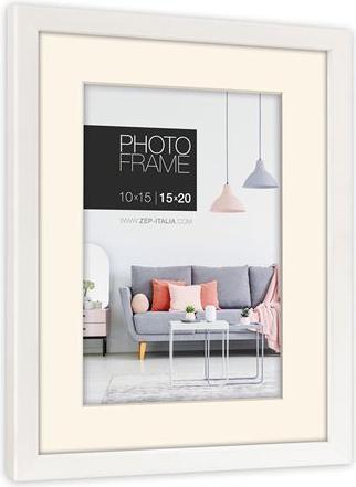 Actual product image ZEP Picture Frame NP57W Edison White 9x13 / 13x18 cm (13 x 18 cm, 9 x 13 cm)