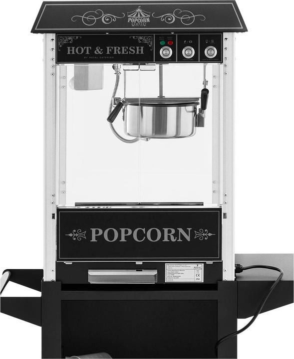 Produktbild Royal Catering Popcornmaschine mit Wagen Retro-Design