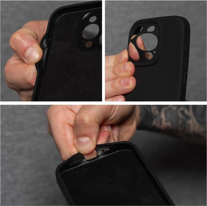 Actual product image OEM Back panel cover Case SILICONE 2mm for IPHONE 11 black (Apple iPhone 11)