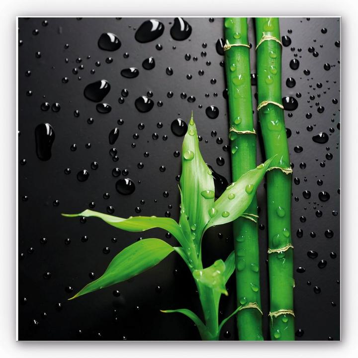 Produktbild Trenddeko Bamboo Over Black - quadratisch (20 x 20 cm)