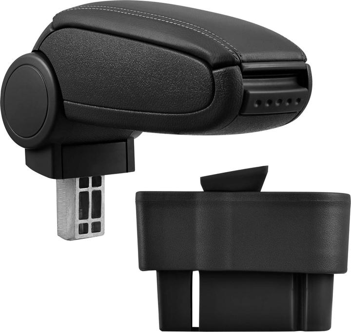 Actual product image Pro-Tec Centre armrest Opel Corsa D with storage compartment imitation leather black
