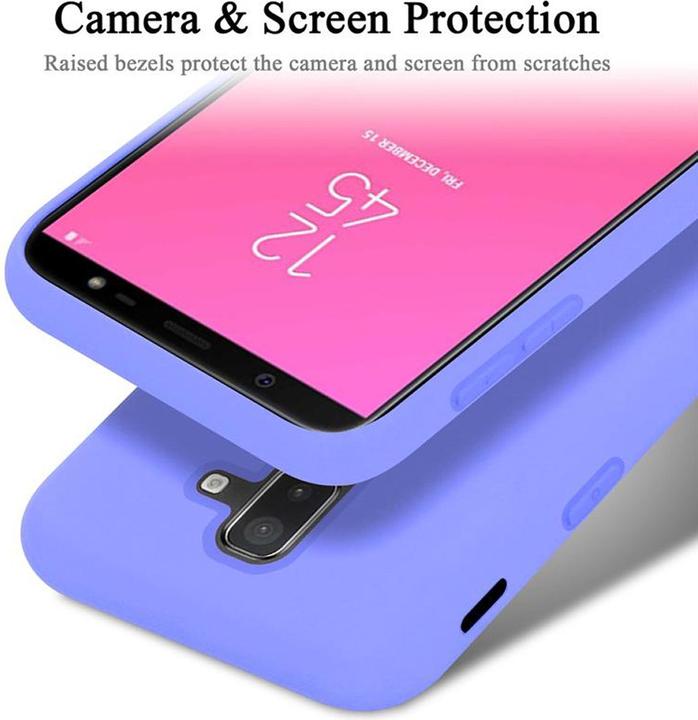 Productafbeelding Cadorabo TPU Liquid Silicone Case Cover (Samsung Galaxy J8 (2018))