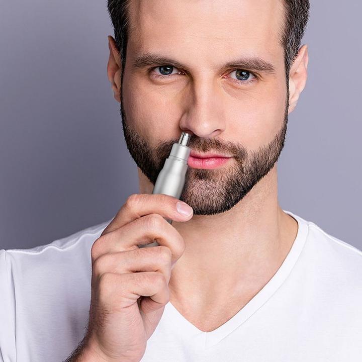 Actual product image Hoco Headphone with microphone nose hair trimmer with display HP33 silver
