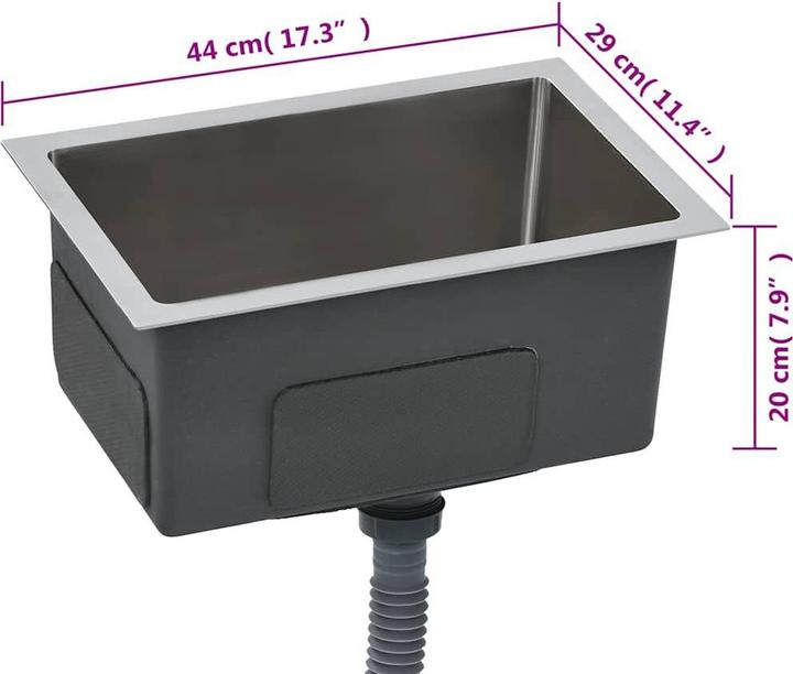 Produktbild VidaXL Kolumbus (Unterbauspüle, Einbauspüle, 29 cm, 44 cm)