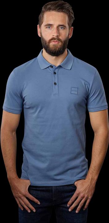 Actual product image Hugo Boss Boss Orange Short Sleeve Polo Shirt Slim Fit Open Blue (3XL)