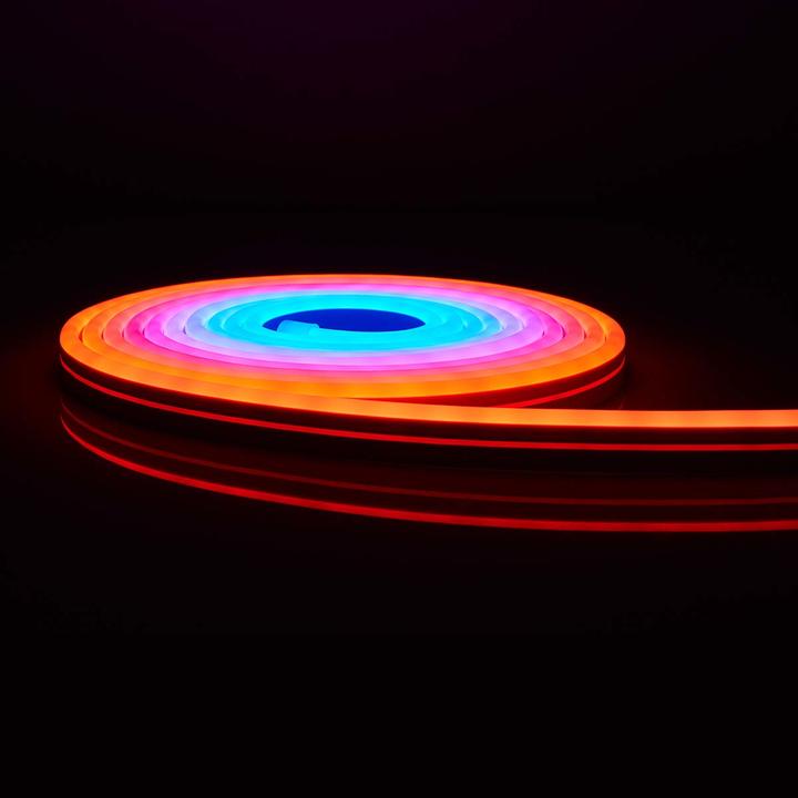 Image du produit Nedis WIFILN51CRGB Smart Full Color LED pásek Wi-Fi | Více barev | 5000 mm | IP65 | 960 lm, F (Multicolore, 500 cm, Intérieur, Extérieur)