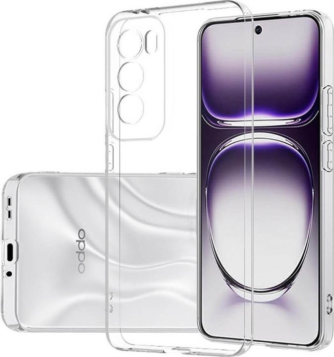 Actual product image Cover-Discount OPPO Reno12 5G - Silicone rubber case transparent (Oppo Reno12)