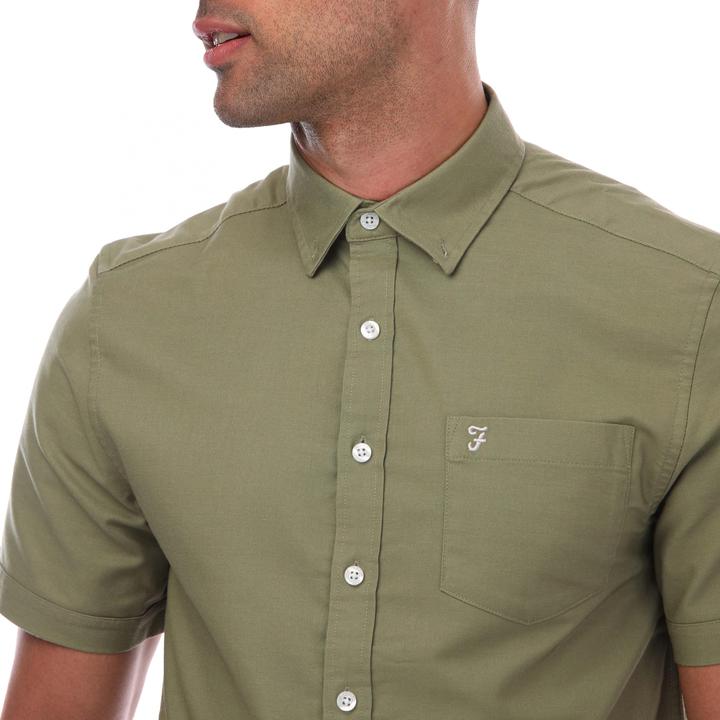 Actual product image Farah Mens Drayton Short-Sleeved Shirt (XL)