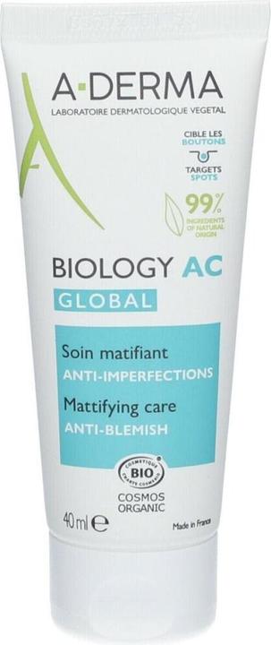 Actual product image A-Derma BIOLOGY AC Global Cream Impure Skin Cream (40 ml, Day cream)