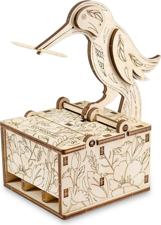 Actual product image Eco Wood Art Toothpick dispenser - bird