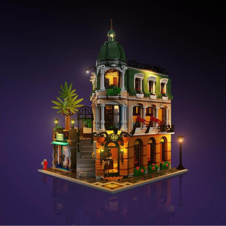 Actual product image Light my bricks LMB 2.0 LED light set for LEGO 10297 Boutique Hotel