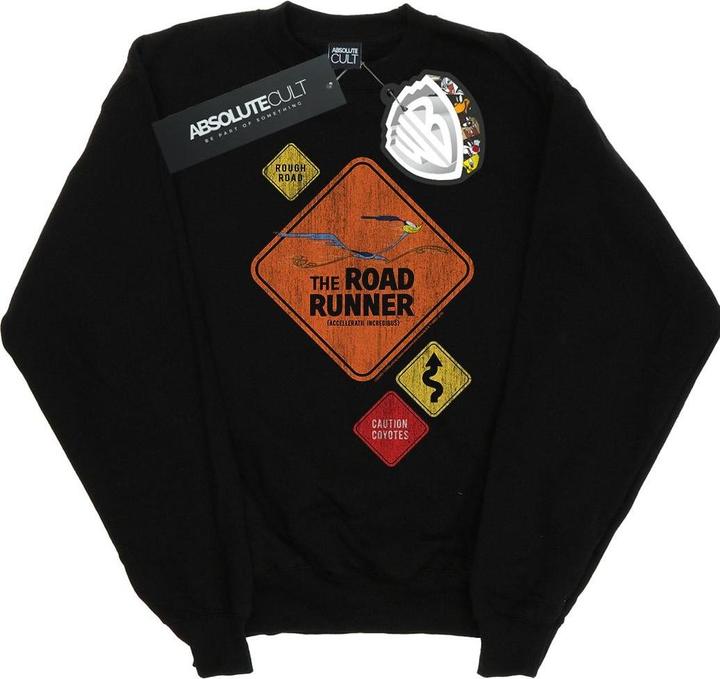 Looney Tunes Road Runner Road Sign Sweatshirt Jungen