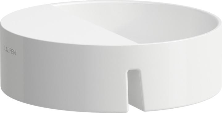 Actual product image Laufen Sonar shelf, for bath, D= 270 mm, Marbond, white, H29334000001 (31 cm, 31 cm)
