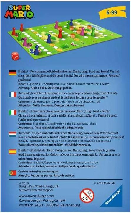 Energie-Label Ravensburger Super Mario Dice Challenge (Deutsch, Französisch, Italienisch)