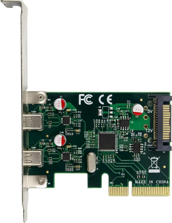 Productafbeelding Conceptronic PCI Express-kaart 2xPort USB 3.2 Gen2 Type-C bw