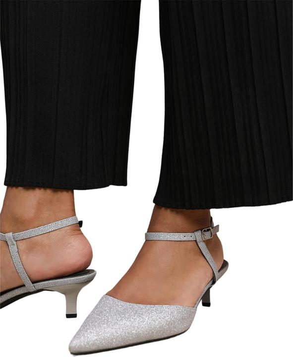 Actual product image Where's That From Womens/Ladies Malta Faux Leather Adjustable Strap Wide Kitten Heel Sandals (38)