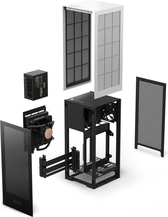 Produktbild NZXT Gehäuse H1 2022 Schwarz weiss (CS-H11BB-EU) (Mini-ITX)