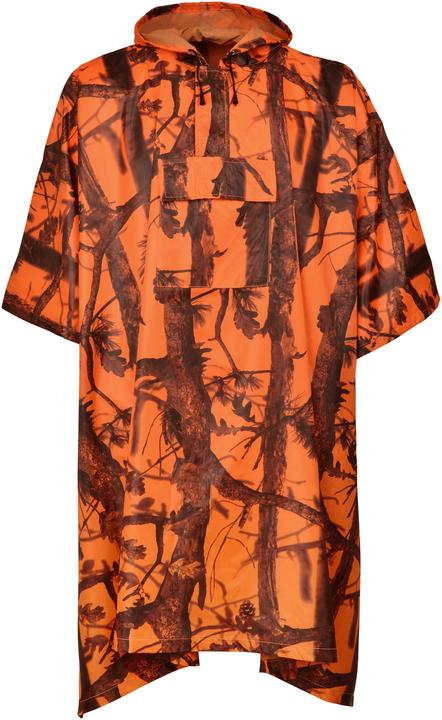 Percussion Regenponcho signalorange oder camouflage100 % wasserdichter Überwurf (One Size)