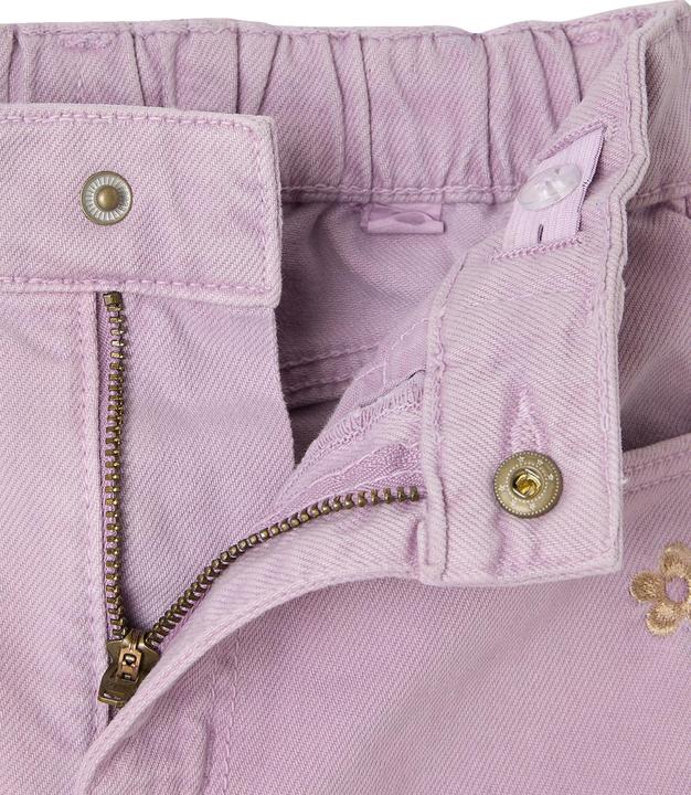 Actual product image Vertbaudet Weite Mädchen Hose mit Blumenstickerei (158)
