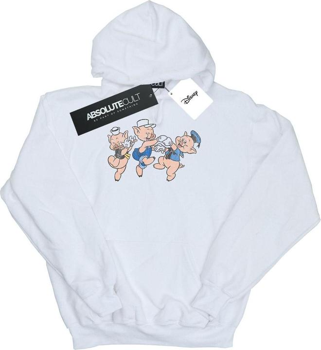 Immagine prodotto Disney Three Little Pigs Having Fun Felpa con Cappuccio Uomo (4XL)