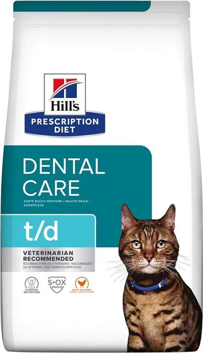 Image du produit Hill's PRESCRIPTION DIET Feline t/d Dry cat food Chicken 1 5 kg (Adulte, 1500 g)