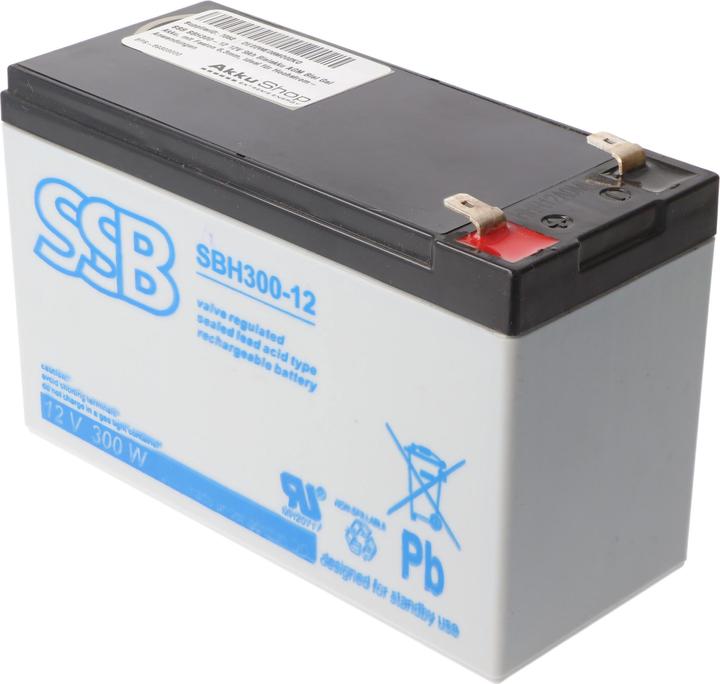 Produktbild SSB SBH300-12 12V 9Ah Bleiakku AGM Blei Gel Akku, mit Faston 6,3mm, ideal für Hochstrom-Anwendungen (12 V, 9 Ah)