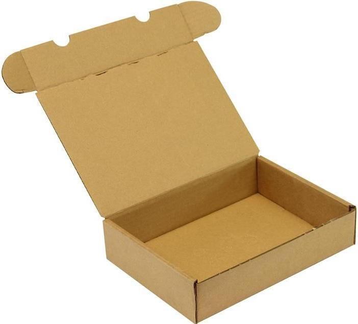 Actual product image Transpak Hinged box 1-wall dimensions 235x175x55mm C5 quality 1.4B brown brown (50 x)