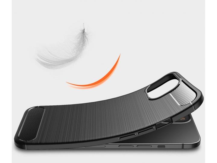 Immagine prodotto Screenguard Custodia in TPU morbido spazzolato al carbonio (Apple iPhone 13)