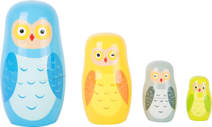 Produktbild small foot Matrjoschka Eulen Familie