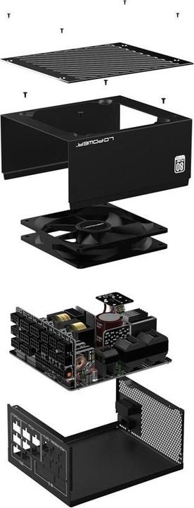 Immagine prodotto LC-Power LC850P V3.0 Platinum PCIe 5.0 Modulare 850W 80+ plat al dettaglio (850 W)