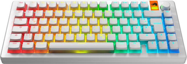 Produktbild Glorious Aura V3 Keycaps, ISO Layout (DE), PBT, Doubleshot - Weiss