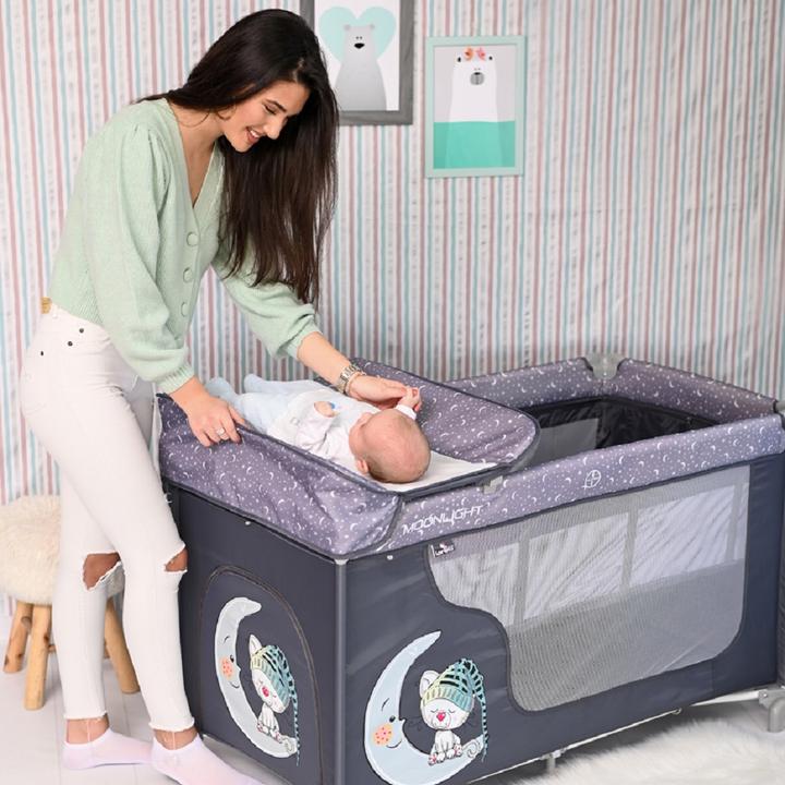 Produktbild Lorelli Reisebett Moonlight zwei Ebenen