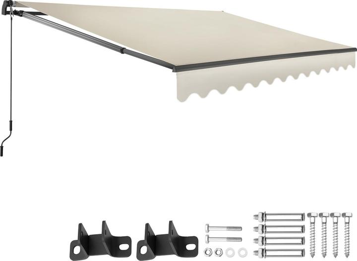 Actual product image tectake Jointed arm awning Ornella with wall bracket (3 m)