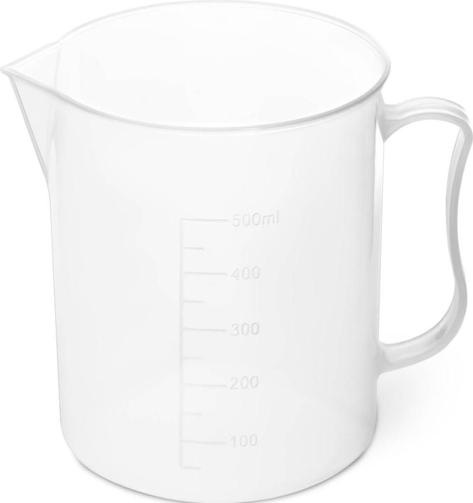 Produktbild Steinberg Messbecher Labormessbecher Plastik Dosierhilfe Kunststoff 500 ml 10 Stück