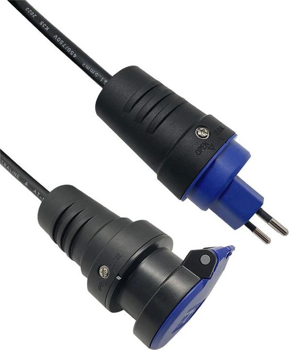 Produktbild Ekström Verlängerungskabel 5m IP55 schwarz (5 m)