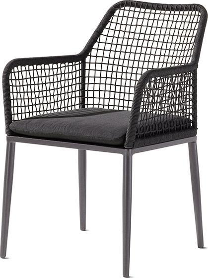 Sieger Malta Dining Sessel Aluminium/Eisengrau