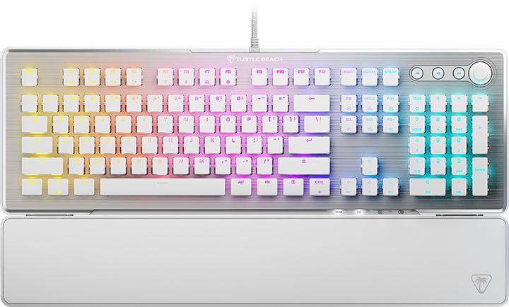 Image du produit Turtle Beach - Clavier de jeu mécanique RGB Filaire Vulcan II Blanc - Disposition Qwerty US (US, Filaire)