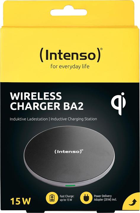 Image du produit Intenso Chargeur sans fil BA2 noir (15 W)