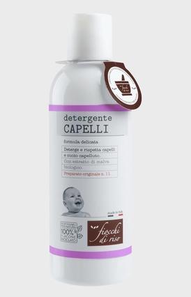 Actual product image Fiocchi di riso Hair Cleanser 200ml for Newborns - Cleanses and Respects Hair and Scalp